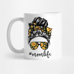 #MomLife Messy Mom Sunglasses Design Mug